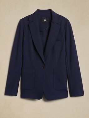 Banana Republic ‘Everywhere Ponte Single-Button Blazer’ in Navy Blue Size XXL